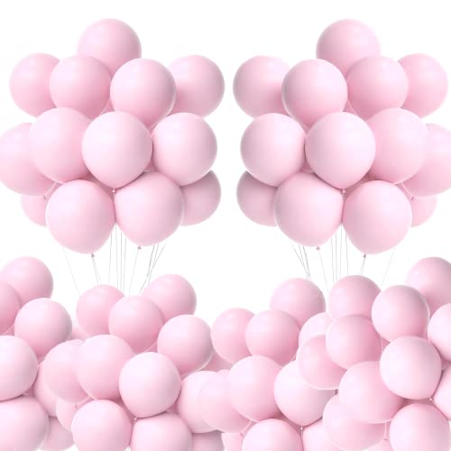 12,7 cm große Babyrosa Luftballons Macaron Pastell Latex Mini-Ballons, 100 Stück kleine Luftballons Dekorationen Osterparty, Ballon Heliumballon für Hochzeit, Verlobung, Mädchen, Babyparty, Ostern, von POPOYU