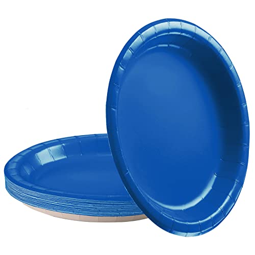 16 Stück Blau Pappteller,23CM Rund Teller Einwegteller Blau Einmalteller Einweg Geschirr,9inch Partyteller Einmalgeschirr Tisch Dekorationen Partygeschirr für Hochzeit Garten Geburtstag Party 16 Stück Blau Pappteller,23CM Rund Teller Einwegteller Blau Einmalteller Einweg Geschirr,9inch Partyteller Einmalgeschirr Tisch Dekorationen Partygeschirr für Hochzeit Garten Geburtstag Party von POPOYU