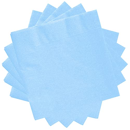 20 St Hellblau Servietten,Papierservietten Hellblau 33x33cm Napkins Servietten Paw Cocktailservietten,Tischdeko Hochzeit Papierserviette Einweg Napkins Tisch Dekorationen für Garten Geburtstag Party von POPOYU