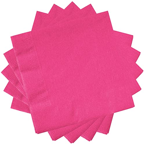 20 St Rosa Rosa Servietten,Papierservietten Rosa Rosa 33x33cm Napkins Servietten Paw Cocktailservietten,Tischdeko Hochzeit Papierserviette Einweg Napkins Tisch Dekorationen für Garten Geburtstag Party von POPOYU