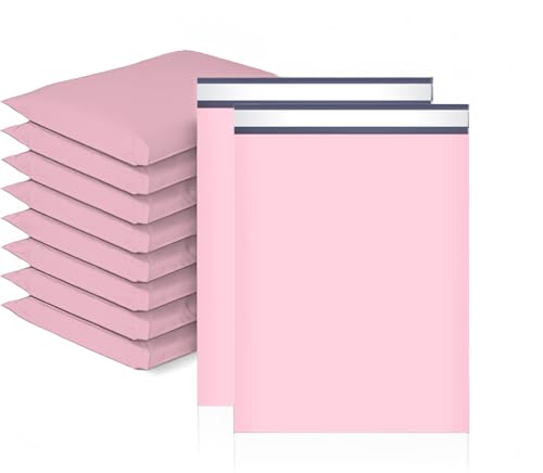 20 Stück Rosa Versandtaschen aus Kunststoff für Post,Versandtüten Warenbeutel,Selbstklebend und Blickdicht,28CM*42CM Versandtüten aus Plastik für Kleidung Logistikverpackungen Transport Textilien von POPOYU