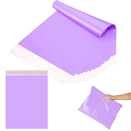 20 Stück Versandbeutel Groß Plastik Lila Versandtaschen 15"x21" (38 * 52cm) Versandtüten Warenbeutel,Selbstklebend und Blickdicht,Versandtüten aus Plastik für Kleidung Logistikverpackungen Textilien von POPOYU