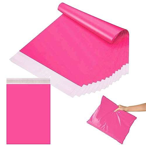 20 Stück Versandbeutel Groß Plastik Rosenrot Versandtaschen 18"x24"(45x60cm) Versandtüten Warenbeutel,Selbstklebend und Blickdicht,Versandtüten aus Plastik für Kleidung Logistikverpackungen Textilien von POPOYU