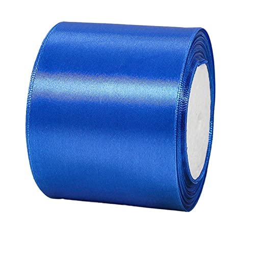 23 m Geschenkband Blau Band Breit, 8cm Große Stoffband Schleife Breites Satinband Schleifenband Glitzer Geschenkschleife XXL für Verpacken von Geschenken Weihnachten Hochzeit Dekorieren Auto von POPOYU