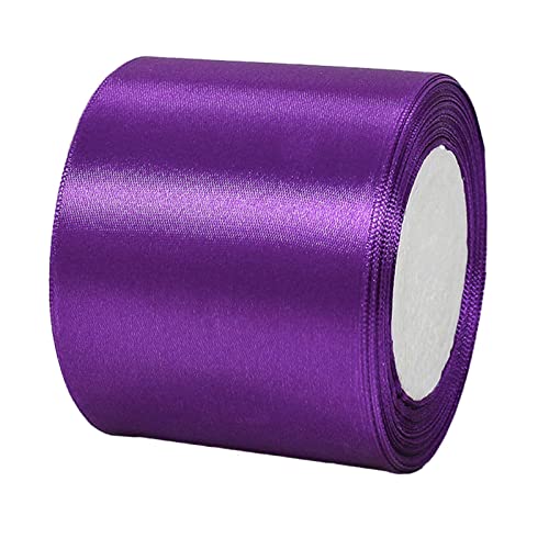 23 m Geschenkband Lila Band Breit, 8cm Große Stoffband Schleife Breites Satinband Schleifenband Glitzer Geschenkschleife XXL für Verpacken von Geschenken Weihnachten Hochzeit Dekorieren Auto von POPOYU