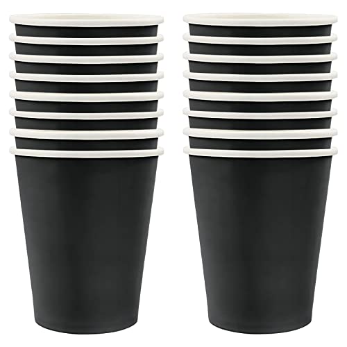 250ml Schwarz Papier Partybecher,16 Stück Schwarz Pappbecher,Trinkbecher Hochzeit Einwegbecher Disposable Cups für Hochzeit,Kinder DIY,Partybedarf,Tee,Heißen und Kalten Getränken Einwegkaffee Becher 250ml Schwarz Papier Partybecher,16 Stück Schwarz Pappbecher,Trinkbecher Hochzeit Einwegbecher Disposable Cups für Hochzeit,Kinder DIY,Partybedarf,Tee,Heißen und Kalten Getränken Einwegkaffee Becher von POPOYU