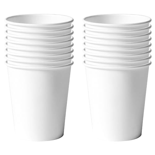 250ml Weiß Papier Partybecher,16 Stück Weiß Pappbecher,Trinkbecher Hochzeit Einwegbecher Disposable Cups für Hochzeit,Kinder DIY,Partybedarf,Tee,Heißen und Kalten Getränken Einwegkaffee Becher 250ml Weiß Papier Partybecher,16 Stück Weiß Pappbecher,Trinkbecher Hochzeit Einwegbecher Disposable Cups für Hochzeit,Kinder DIY,Partybedarf,Tee,Heißen und Kalten Getränken Einwegkaffee Becher von POPOYU