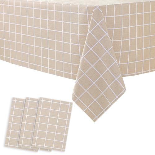 3 Stück Karierte Tischdecke 130x180cm Kaffee/Weiß Kariert Tischtuch aus Kunststoff Table Cloth Einweg Plastik Rechteckig Tischdecke mit Karierter Flagge für Küche Hochzeit Weihnachten Geburtstag Party 3 Stück Karierte Tischdecke 130x180cm Kaffee/Weiß Kariert Tischtuch aus Kunststoff Table Cloth Einweg Plastik Rechteckig Tischdecke mit Karierter Flagge für Küche Hochzeit Weihnachten Geburtstag Party von POPOYU