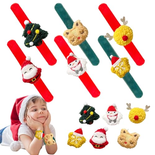 POPOYU Kleiner Weihnachtsklöppelriemen, Weihnachtsklöppelriemen, Weihnachtsarmband, Weihnachtsklöppelriemen, Kinderspielzeug, Mädchenspielzeug, Weihnachtsfeier Taschenfüller von POPOYU