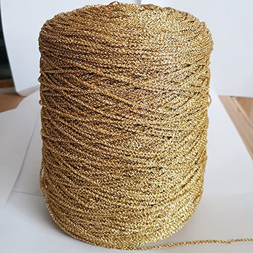 500 g Häkeln Handstrickgarn Häkeln DIY Garne Gold Silber Seide Nadelfaden Garn für Tasche von PORI