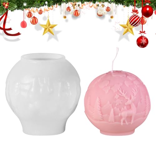 Weihnachten Kerzenformen Silikonform Christbaumkugeln Kerzengießform Silikon Weihnachten Kerzen Silikonform Candle Mold Kerzen Formen Silikon DIY Weihnachten von PORUPAEL