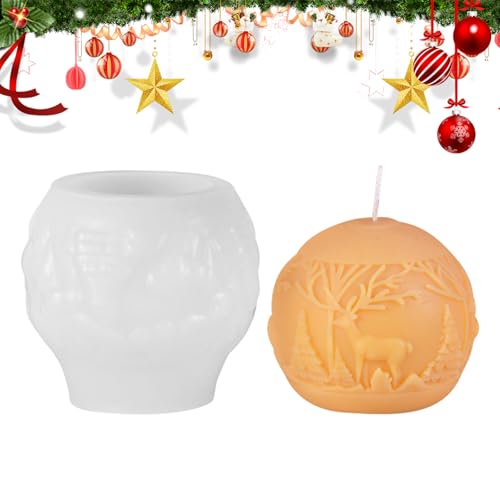 Weihnachten Kerzenformen Silikonform Christbaumkugeln Kerzengießform Silikon Weihnachten Kerzen Silikonform Candle Mold Kerzen Formen Silikon DIY Weihnachten von PORUPAEL