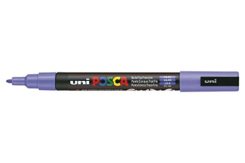 POSCA 12 Marker, konisch, fein, PC3M, 0,9 – 1,3 mm, Lila von POSCA