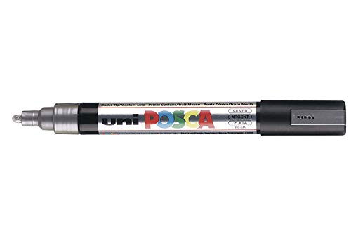 Posca PC-5M Marker von Uni-Ball, in 35 Farben erhältlich silber von POSCA