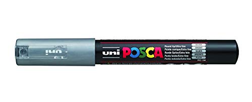 Uni-Ball Posca PC-1M Marker, silberfarben, 1 Stück von POSCA