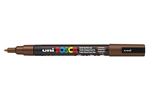 Uni-Ball Posca PC-3M Marker, Braun, 1 Stück von POSCA