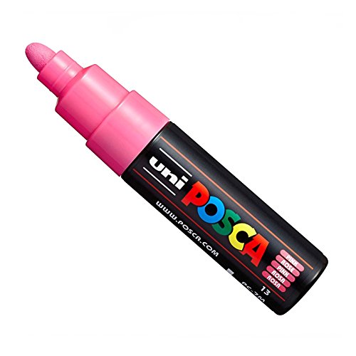 Uni Posca PC-7M, Marker, Kunststift – großes Kugelspitze 4,5–5,5 mm – 15 Farben rose von POSCA