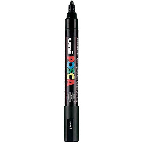 uni-ball 182577 - POSCA Markierstift mit mittelfeiner Rundspitze, neon rot von POSCA