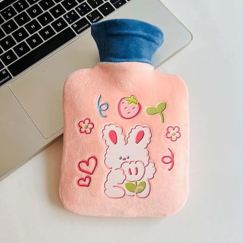 POSEDWRA Wassergefüllter Warmwasserbeutel, Plüschstoff, niedlicher Cartoon-Mini-Wassergefüllter, Warmer Handtasche, Warmwasserbeutel für Büro und Zuhause von POSEDWRA