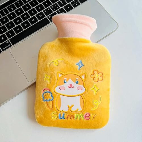 POSEDWRA Wassergefüllter Warmwasserbeutel, Plüschstoff, niedlicher Cartoon-Mini-Wassergefüllter, Warmer Handtasche, Warmwasserbeutel für Büro und Zuhause von POSEDWRA