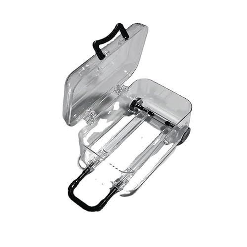 POVVFRTY Mini-Trolley transparente Schmuckschatulle Ohrring Haarschmuck Aufbewahrung kleine Box/423 von POVVFRTY