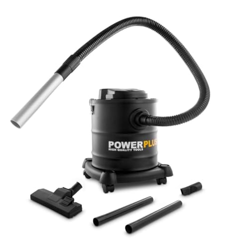 Powerplus Elektrische Aschesauger POWX308-1200W - 20L Auffangbehälter - Inkl. Zubehör - Inkl. Blasfunktion und austauschbarem Filter - Geeignet für Kamin, Werkstatt, Grill und Ofen von POWER plus