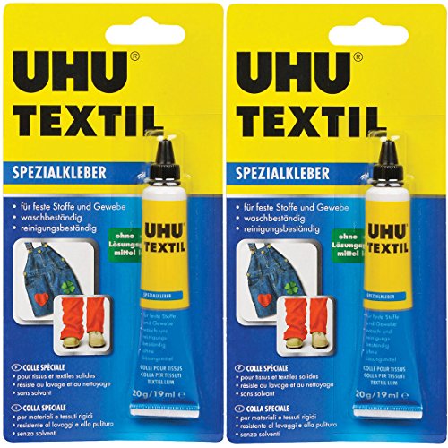 2 x UHU TEXTIL Spezialkleber 20g von POWERHAUS24