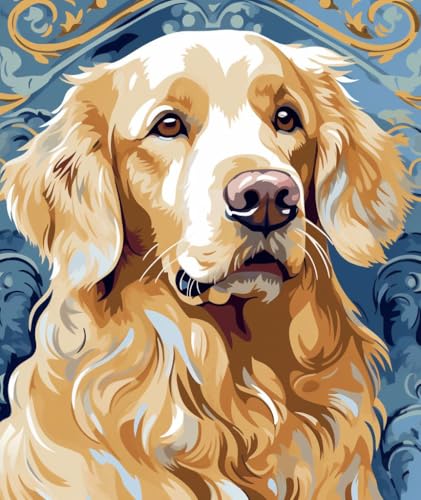 PPTRTYQT Golden Retriever im Barockstil von PPTRTYQT