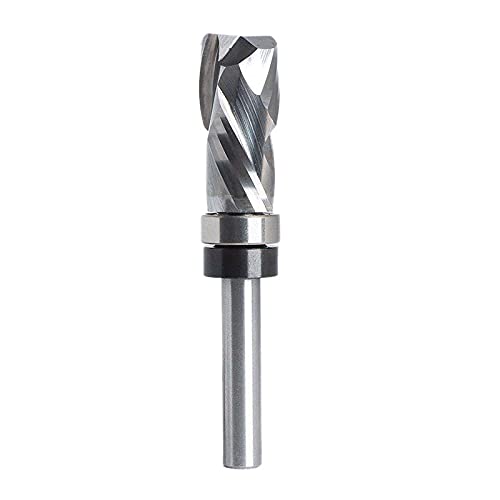 PPcdfre Lager Ultra-Performance Compression Flush Trim Vollhartmetall-CNC-FräSer für Holzbearbeitung SchaftfräSer 1/4 Schaft von PPcdfre