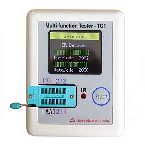 PPcdfre Multifunktion Tester, LCR-TC1 Transistor Tester TFT Dioden Trioden KapazitäT Messer NPN PNP MOSFET, Pocke Anzeige von PPcdfre