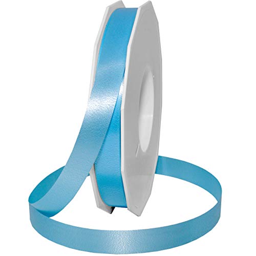 C.E. PATTBERG Geschenkband hellblau, 91 Meter Ringelband 15 mm zum Basteln, Dekorieren & Verpacken von Geschenken zu jedem Anlass von Morex