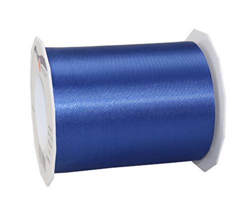 PRÄSENT ADRIA/SATIN royalblau, 25 m Satinband zum Einpacken von Geschenken, 112 mm Breite, Geschenkband zum Dekorieren & Basteln, Dekoband für Präsente, zu jedem Anlass von C.E. Pattberg