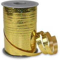 PRÄSENT Geschenkband HOLLY Holographic gold 10 mm x 200 m von PRÄSENT