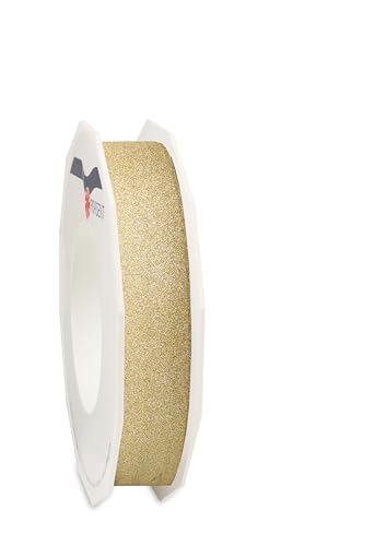 PRÄSENT Geschenkband POLY GLITTER gold, 25 Meter Ringelband 15 mm zum Basteln, Dekorieren & Verpacken von Geschenken zu jedem Anlass PRÄSENT Geschenkband POLY GLITTER gold, 25 Meter Ringelband 15 mm zum Basteln, Dekorieren & Verpacken von Geschenken zu jedem Anlass von PRÄSENT