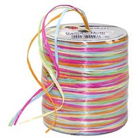 PRÄSENT Geschenkband Raffia matt pink/orange/grün/blau/natur 3,0 mm x 50,0 m von PRÄSENT