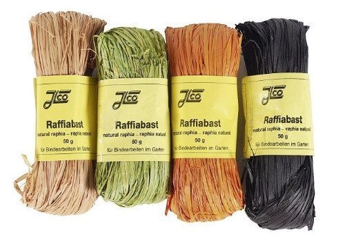 Raffiabast-Bund 50 g Terrakot von PRÄSENT