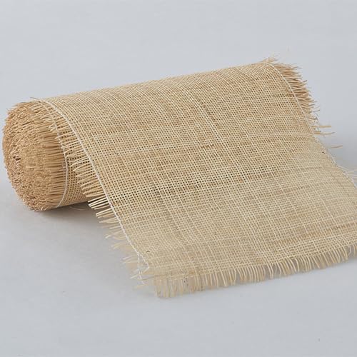 PRELGOSP Rattan Gurtband NatüRliches for Rattan Craftsmen, Wiener Geflecht Geweberolle, Handgemachtes Rattan Roll für Heimwerker Schrank Stuhl MöBel,100x100cm von PRELGOSP