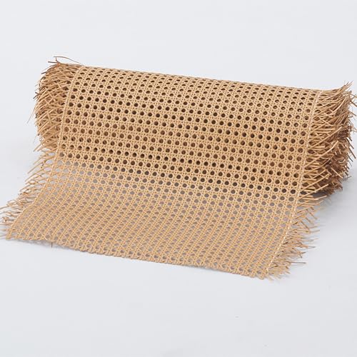 PRELGOSP Wiener Geflecht, Handgemachtes Rattan Gurtband, PE Cane Webbing Geweberolle für Caning Projekte,Bastelprojekte,Heimdekoration,100x100cm von PRELGOSP