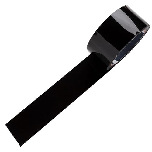 PRENDELUZ Amerikanisches Klebeband, 25 m x 50 mm, schwarz, robust und selbstklebend, ideal für Reparaturen, Basteln und DIY-Projekte. von PRENDELUZ