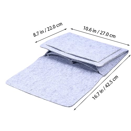 1 Stück Aufbewahrungstasche für zu Hause aufbewahrungssack storage pockets Schiene Kabel-Organizer Aufbewahrungstasche für den Nachttisch Aufbewahrungstasche für die Küche Grey PRETYZOOM von PRETYZOOM