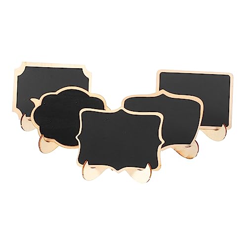 25 Stk Mini-Message-Board Mini-Tafel Tafelschild Messageboard-Schild Tafel-Tag kleine Staffelei Tafel message board black board Schautafel aus Holz Fototafel hölzern PRETYZOOM von PRETYZOOM