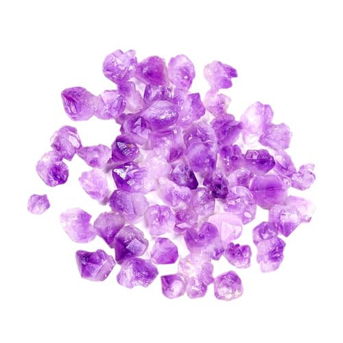 PRETYZOOM 1 Amethyst-aromatherapiestein Große Kristalle Perlen Tank Kette Edelstein Nagelaufkleber Verrückt Ballonbogen Rosenquarz Unregelmäßige Steine Roh Kies Fisch Kristallstein Violet von PRETYZOOM