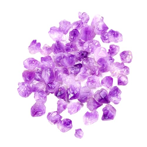 PRETYZOOM 1 Amethyst-ornament Edelsteine ​​und Kristalle Kristalle Und Heilsteine Ornamente Felsen Amethyst Kristalle Unregelmäßige Kristalle Artikel Erbse Perlen Kristallstein Violet von PRETYZOOM