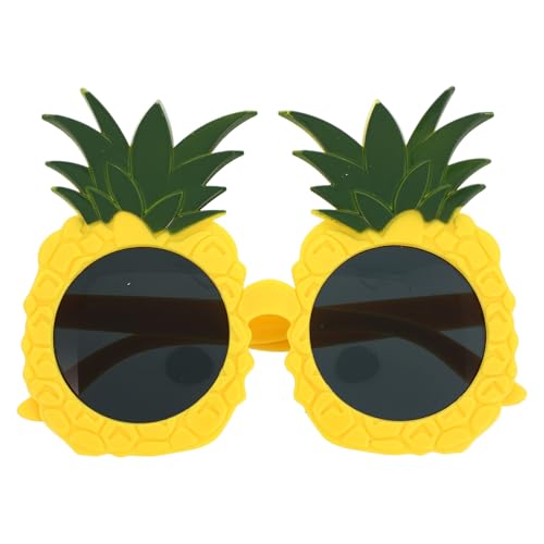 PRETYZOOM 1 Paar Neuartige Ananas-Sonnenbrillen Lustige Brillen Für Hawaii-Partyzubehör Sommer-Strand-Accessoires von PRETYZOOM