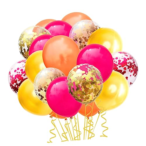 PRETYZOOM 1 Satz 60 Stück Partyballons roségoldener Ballon roségoldenes Gedenkballons Ballon-Party-Kit konfettiballone deckenverkleidung balongas Latexballons Konfetti-Luftballons von PRETYZOOM