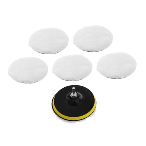 PRETYZOOM 1 Satz Autosäure Polishing Pad Bohrpufferbefestigung Wachsradscheibenpolster Polierset Polierpolster für Hobby -Werkzeug Handpolierpad Bohrschwabbel -Pads Wollfaser Weiß PRETYZOOM 1 Satz Autosäure Polishing Pad Bohrpufferbefestigung Wachsradscheibenpolster Polierset Polierpolster für Hobby -Werkzeug Handpolierpad Bohrschwabbel -Pads Wollfaser Weiß von PRETYZOOM