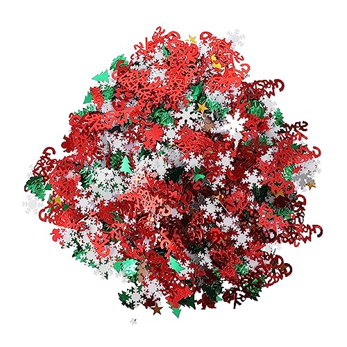 PRETYZOOM 1 Satz Brief Konfetti gefälschte Schneeflocke weihnachtliche Konfetti-Streusel komfetti weihnachtsbaumdeko schneespray Konfetti streuen Partydekoration in Schneeflockenform Plastik von PRETYZOOM