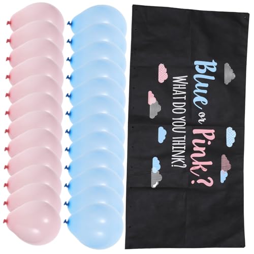 PRETYZOOM 1 Satz -Geschlechts-Ballon-Tasche Konfetti Ballondekoration Dekorationen shower ballon gender reveal balloon Partyballons Ballons zum Aufdecken des Geschlechts Vlies von PRETYZOOM