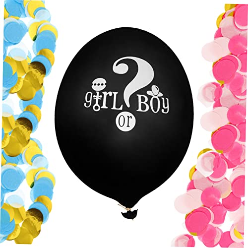 PRETYZOOM 1 Satz Jumbo-Ballons Ballon für Jungen oder Mädchen Luftballons für Bogendekoration bandalette gender reveal Konfetti-Luftballons Geschlecht enthüllen Hintergrundstütze Emulsion von PRETYZOOM