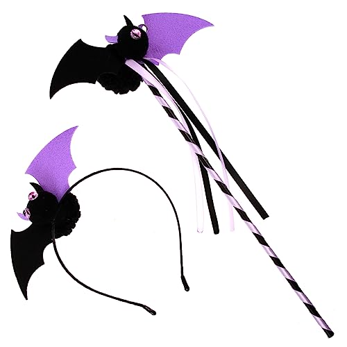 PRETYZOOM 1 Satz Stirnband Mit Fledermausflügeln Make-up-stirnband Halloween-cosplay-kostüm Halloween-kostüme Für Erwachsene Halloweenkostüm Halloween-spinnen-stirnband Plastik Violet von PRETYZOOM